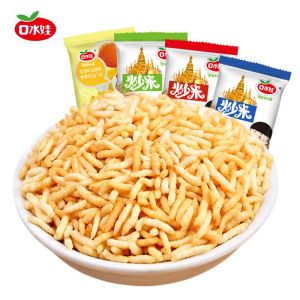 口水娃Stir fried glutinous rice snacks Thai style snacks and snacks