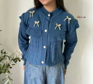 DARIKA RUFFLE CARDY / CARDIGAN RAJUT RUFFLE PITA KOREAN LOOK / CARDIGAN PITA