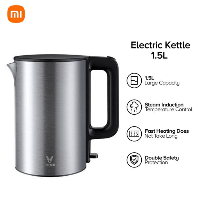 VIOMI Electric Kettle 1.5L 1800W Stainless Steel Rapid Boiling Kettle ...