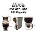 Hafele Drip Type Coffee Machine for Grounds. 