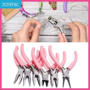 JCSYFAC Mini Kìm đường chéo vòng cong kim mũi thủ công beading cách điện Cutter Kìm đối với trang sức làm công cụ