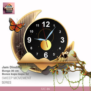 JamDinding Ukir HOME Sweet Hme Bunga Matahari Hiasan Dinding Ruang Tamu Kamar tidur MS-16