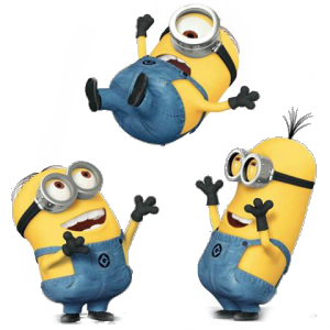 เล็บปลอม ลายมินเนี่ยน น่ารัก แถมกาว+ ตะไบ เล็บลายเพ้นท์เจลแท้