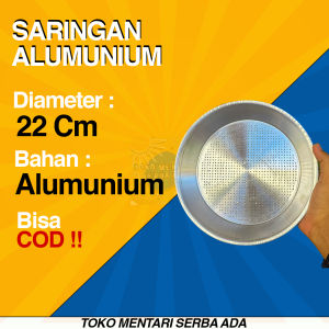 Saringan Santan Alumunium Saringan Tepung Saringan Gula Halus Murah Ukuran 24 dan 22 CM