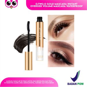 O.TWO.O GOLD MASCARA INSTANT OVERSIZE VOLUME MASCARA WATERPROOF MASKARA PELENTIK BULU MATA