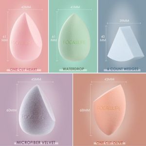 NIK - FOCALLURE Beauty Blender Series FA136 | Make Up Sponge | Alat Make Up | OFT Makeup Bebas Latex Foundation blender