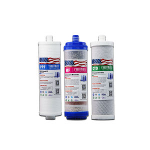 3PCS Coconut Shell Activated Carbon Filter 10 Inches Filter For 3 Stage Water Purifier