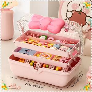 🔥【Special price】🔥🔥[ FLASH SALE ] Multi-layer Hairpin Organizer Cute Girl Jewelry Case Head Rope Headband Display Rack Childrens Hair Accessories Storage Box