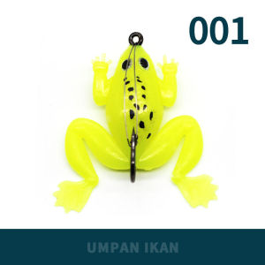 1 Pcs Umpan Pancing Katak Lembut 6CM 5.2G Umpan Silikon Katak Buatan Kail Treble Umpan Pancing Air Atas