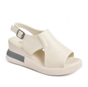 ZAVISION sandal wanita wedges terbaru kekinian sandal cewek hak tinggi 5cm korea style premium quality sandal zahra Hitam