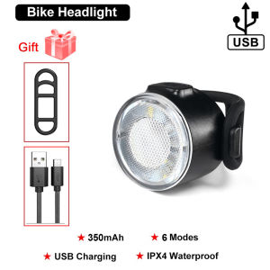 Light for Bike USB Rechargeable Road Bike Headlight Waterproof 4 Modes LED Cycling Warning Tail Light MTB Light Set