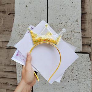 MD-C900 Bando Anak Bentuk Telinga Kucing / Bando Mahkota Aksesoris Rambut Anak Gaya Korea Bandana