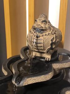 Water Feature Decorative Items Display Home Decoration Items Water Fountain Indoor tea room with circulating water next to the cabinet Water Fountain Indoor Feng Shui