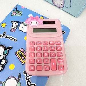 Kawaii Anime Sanrio Hello Kitty My Melody Calculator Kuromi Cinnamoroll Girl Student Desktop Portable Calculator Stationery Office Supplies
