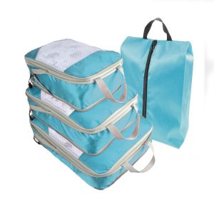 Cross-border compressed travel storage bag three-piece set for business trips waterproof and dustproof clothing organizer