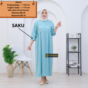 Daster Miranda Polos lengan 3/4 / Midi Dress Miranda Rayobn Twill