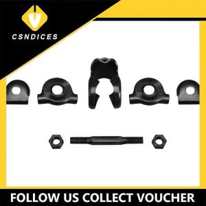 [Csndices] Bicycle Saddle Cushion Mount Clip Quick Release Fix Clamp 22.2mm Metal Clamping Ring Bike Seatpost Clamp Cycling Accessories