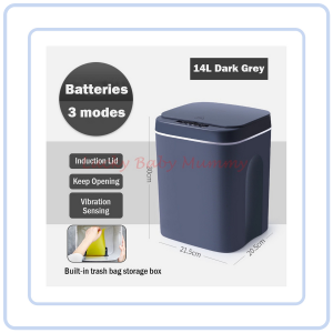 【Pure Care】 Smart Designer Stylish Waste Trash Rubbish Dust Bin Dustbin Automatic Infrared Sensor Soft Closing