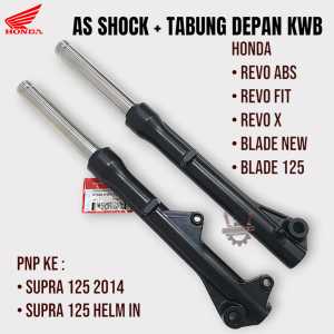 Shock Depan Honda Revo ABS FIT X Blade 125 New Supra 125 helm in Original As Shock + Tabung KWB Set