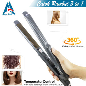 Catokan Rambut Sonar 820 2in 1 Lurus & Curly Temperatur Suhu