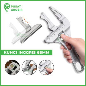 Kunci Inggris Universal 6-68mm silver konci ring pas Adjustable Wrench Spanner