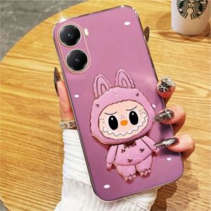 Casing Xiaomi Poco X7 Pro 5G / X7 5G Case Labubu Mirror Stand Premium Silicon Plating