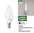 LEDARE LED bulb E14 400 lumen, warm dimming/chandelier opal white Lampu LED Bulb. 