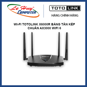 Router Wi-Fi TotoLink X6000R băng tần kép Chuẩn AX3000 Wifi 6