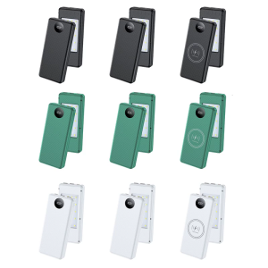 DIY 18650 Case Detachable DIY Power Case with LED Light USB C Quick Charging Case Type C USB Port