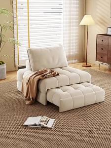 Japanese style puff single person folding sofa bed 2023 new small unit balcony multifunctional retractable cotton candy sofa