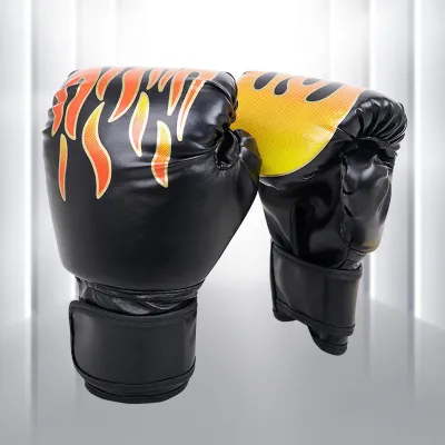 2PCS Kids Boxing Gloves Boy Girl PU Breathable Thickened Shock-Absorbing Free Fight Training Gloves