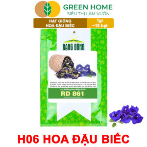 Hạt Giống Hoa Đậu Biếc Greenhome Gói 1gr~15 hạt Sai Hoa Màu Rực Rỡ Dễ Trồng Quanh Năm Nảy Mầm Cao H06