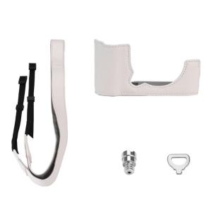 Leather Half Camera Protections Case for XM5 Ensuring Scratch Resistance and Easy Screen Flip