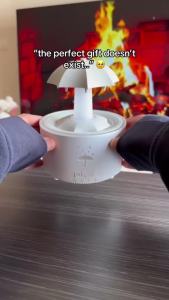 Aesthetic 2-in-1 Humidifier Oil Diffuser with Rotating Raindrop & 7 LED Mood LightsCool Mist Humidifier Quiet Variable Mist for up to 24 HrsEasy to Fill & Clean Auto Shut-Off