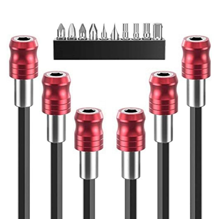 Drill Bit Extension,1/4Inch Hex Shank Magnetic Bit Extender Power ...