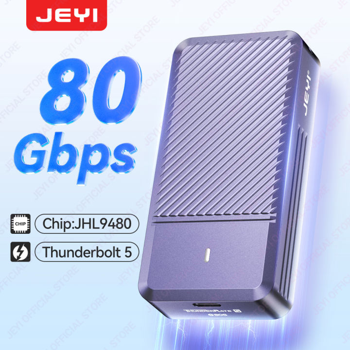 JEYI 80Gbps Thunderbolt NVMe SSD Enclosure Transfer