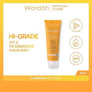 WARDAH C Defense DD Cream SPF 30 Light / Natural  20 mL || Wardah C Defense DD Cream