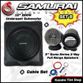 🔥 Hot Deal Underseat Subwoofer Combo Set 🔥 10'' 800W Underseat Amplifier Subwoofer Kereta Under Seat Sub Woofer + 2" / 2.5" Full Range Speaker Kereta. 