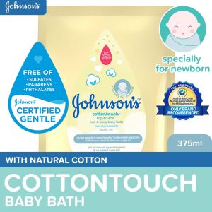 Johnsons Cottontouch Baby Wash 375ml Refill - Newborn Baby Essentials Baby Care Baby Bath Body Wash For Baby
