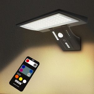 ECILY Outdoor Solar Light 90 LED Powerful Spotlight with Motion Sensor IP65 with 4 Smart Modes for Garden Patio
