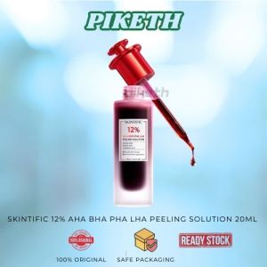 SKINTIFIC - 12% Acid Peeling Solution Serum 30ml | Eksfoliasi Essence Wajah Mengangkat Sel Kulit Mati Exfoliating Anti Acne