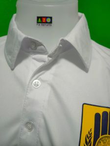 เสื้อคอปก ปภ. เสื้อโปโลสีขาว