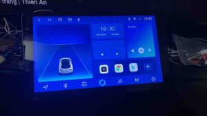 Màn android 9 inch sim 4g santek CPU 8x
