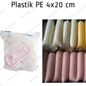 Plastik PE 4x20 cm Plastik Es lilin Mambo Batu Minyak Lentur Panjang