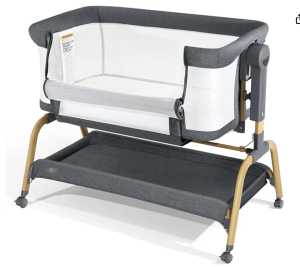 SG Stock- 3 in 2 Multi-purpose Portable Baby Crib Design Toddle Cot Adjustable Infant Bed for New Born Nursery Bed Safe sleep crib nursery furniture baby mattress crib bedding set Convertible baby crib 3-in-1 cot bed baby cot with mattress