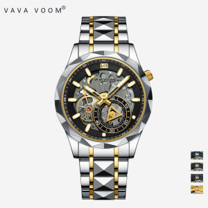 FREE BOX VAVAVOOM 2734 Jam Tangan Pria 100% Original Model Terbaru Chrono Aktif Sporty Tahan air COWOK Kronograf Quartz Analog tanggal Laki man wathces kado gift hadiah ulang tahun ultah free ongkir COD