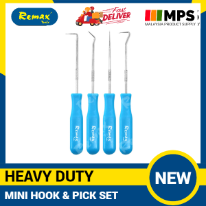 Remax 4Pcs Hook & Pick Set O Ring Oil Seal Remover Precision Mini Pick and Hook Set Craft Hand Tools o Hook SHIP FROM MALAYSIA