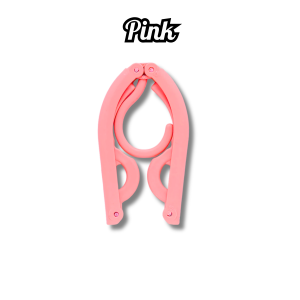 LOJ Foldable Portable Clothes Hanger Folding Plastic Hangers Non-slip Racks Wardrobe Penyangkut Kain Lipat可折叠便捷式晾衣架