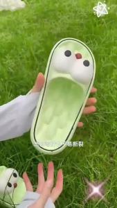 [Free Shipping] EVA One-Line Large-Eye Slippers For Summer Home Use 2026 CoupleS Bathroom Shower Thick-Soled Non-Slip Odor-Resistant Slippers
