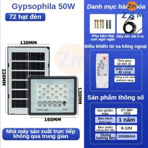 【Vận chuyển cực kỳ nhanh chóng】đèn led năng lượng mặt trời 50W den nang luong mat trời pin năng lượng mặt trời đèn sân vườn